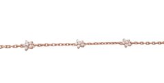 14K Red Gold Chain with flowers 600009, 50