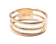 Перстень з червоного золота 330011