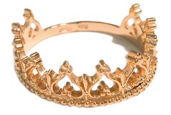 Перстень "Корона" з червоного золота, 16.5